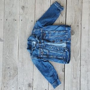 Medium Wash Denim Jean Jacket Girls Size 4T country western Old Navy